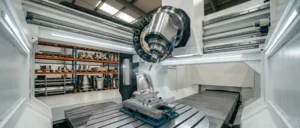 Fotografía de la maquinaria que trabaja con CNC para fabricar piezas industriales gracias a SIE Cortes